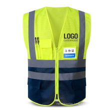 Multi Pockets Hi Vis Reflective Mesh Breathable Workwear